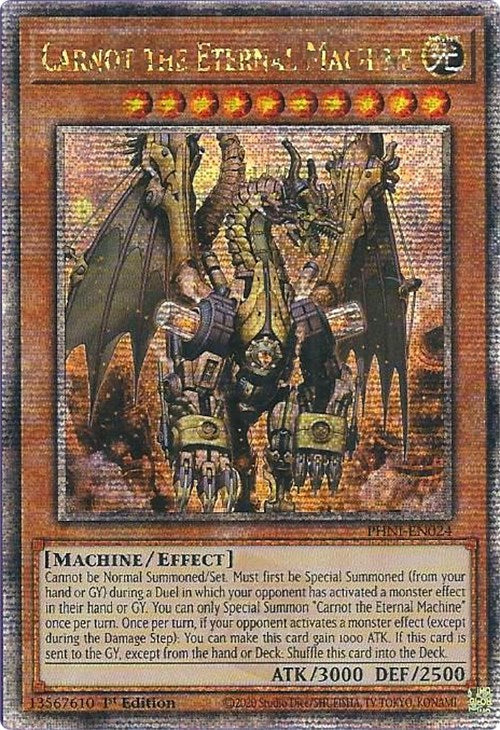 Carnot the Eternal Machine [PHNI-EN024] Quarter Century Secret Rare Yu-Gi-Oh!