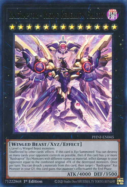 Raidraptor - Rising Rebellion Falcon [PHNI-EN045] Ultra Rare Yu-Gi-Oh!