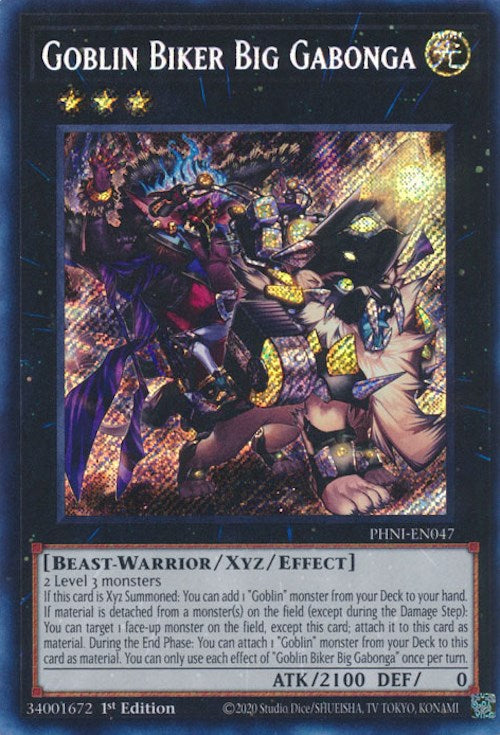 Goblin Biker Big Gabonga [PHNI-EN047] Secret Rare Yu-Gi-Oh!