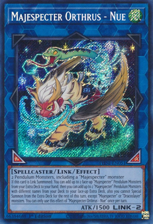 Majespecter Orthrus - Nue [PHNI-EN051] Secret Rare Yu-Gi-Oh!