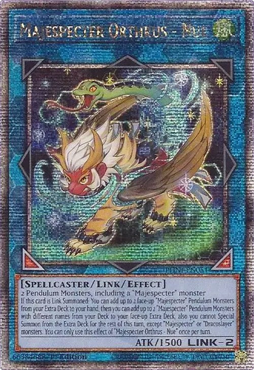 Majespecter Orthrus - Nue [PHNI-EN051] Quarter Century Secret Rare Yu-Gi-Oh!
