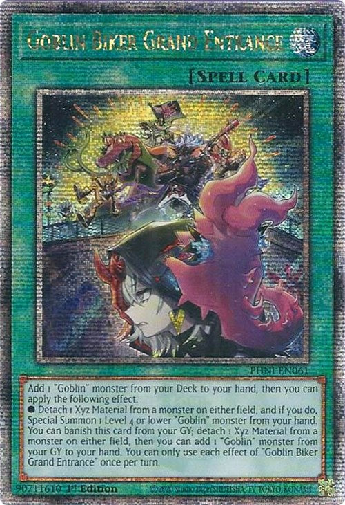 Goblin Biker Grand Entrance [PHNI-EN061] Quarter Century Secret Rare Yu-Gi-Oh!