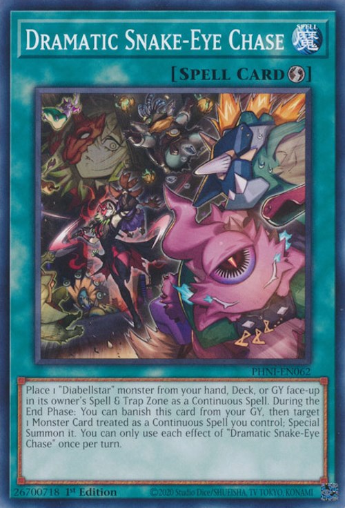 Dramatic Snake-Eye Chase [PHNI-EN062] Common Yu-Gi-Oh!