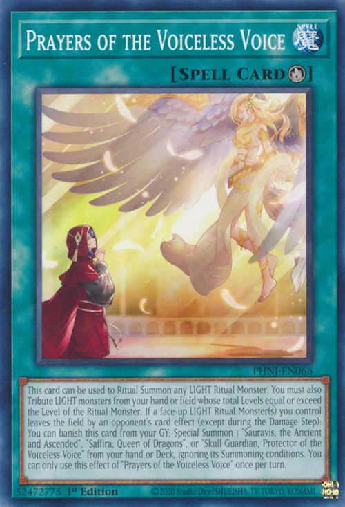 Prayers of the Voiceless Voice [PHNI-EN066] Common Yu-Gi-Oh!