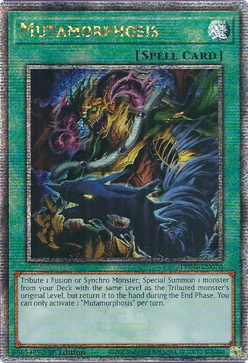 Mutamorphosis [PHNI-EN070] Quarter Century Secret Rare Yu-Gi-Oh!