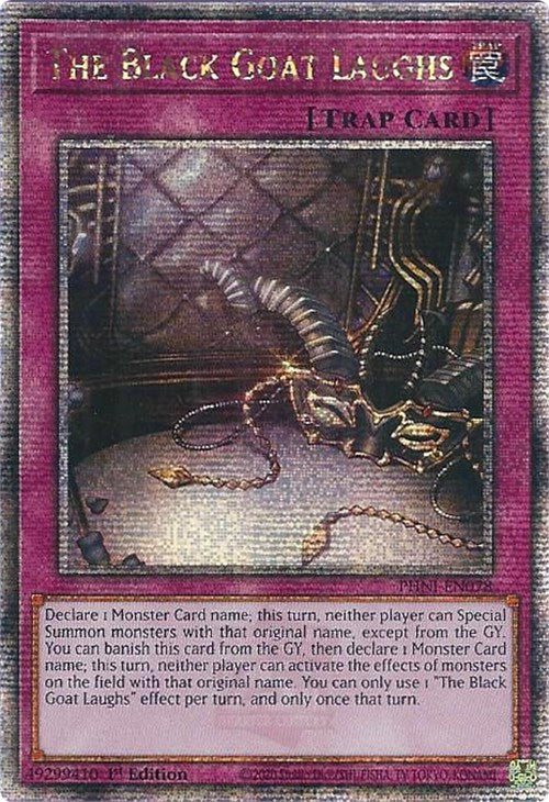 The Black Goat Laughs [PHNI-EN078] Quarter Century Secret Rare Yu-Gi-Oh!