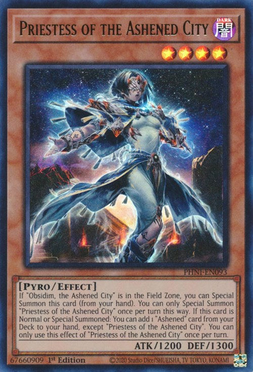 Priestess of the Ashened City [PHNI-EN093] Ultra Rare Yu-Gi-Oh!