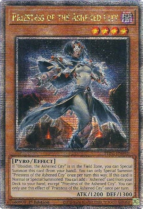 Priestess of the Ashened City [PHNI-EN093] Quarter Century Secret Rare Yu-Gi-Oh!