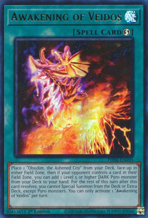 Awakening of Veidos [PHNI-EN095] Ultra Rare Yu-Gi-Oh!
