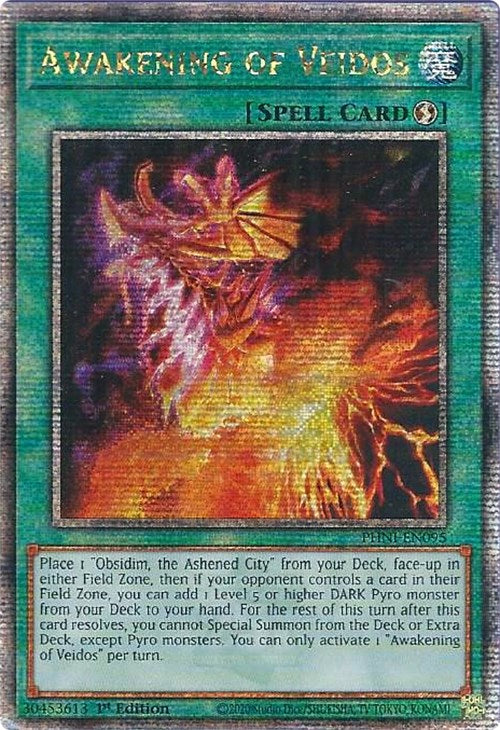 Awakening of Veidos [PHNI-EN095] Quarter Century Secret Rare Yu-Gi-Oh!