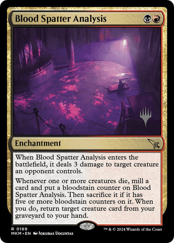 Blood Spatter Analysis (Promo Pack) [Murders at Karlov Manor Promos] Magic: The Gathering