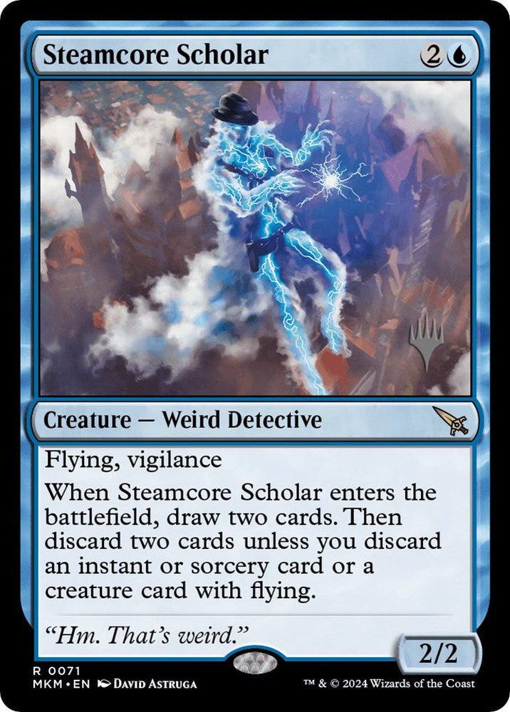Steamcore Scholar (Promo Pack) [Murders at Karlov Manor Promos] Magic: The Gathering