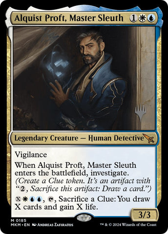 Alquist Proft, Master Sleuth (Promo Pack) [Murders at Karlov Manor Promos] Magic: The Gathering