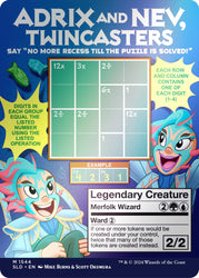 Adrix and Nev, Twincasters (Rainbow Foil) [Secret Lair Drop Series] Magic: The Gathering