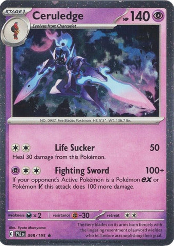 Ceruledge (098/193) (Cosmos Holo) [Scarlet & Violet: Paldea Evolved] Pokémon