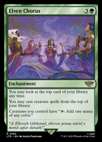 Elven Chorus [The Lord of the Rings: Tales of Middle-Earth] Magic: The Gathering