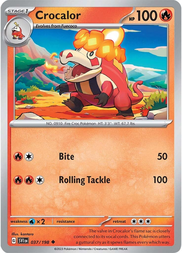 Crocalor (037/198) [Scarlet & Violet: Base Set] Pokémon