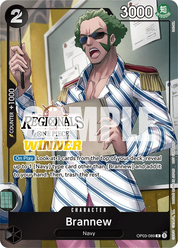 Brannew (Online Regional 2024) [Winner] [One Piece Promotion Cards] Bandai