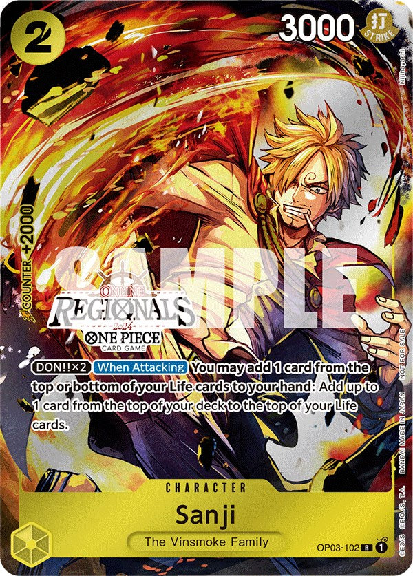 Sanji (Online Regional 2024) [Participant] [One Piece Promotion Cards] Bandai