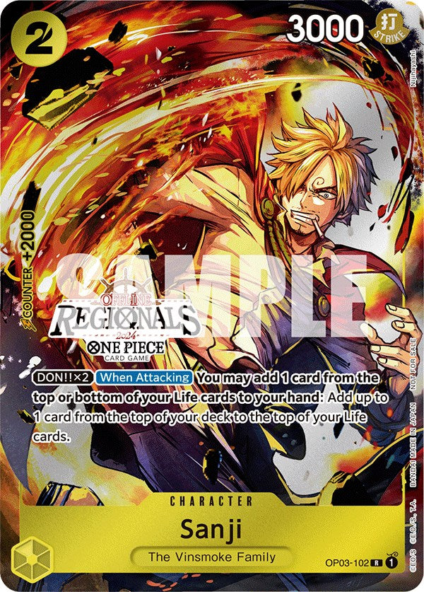 Sanji (Offline Regional 2024) [Participant] [One Piece Promotion Cards] Bandai