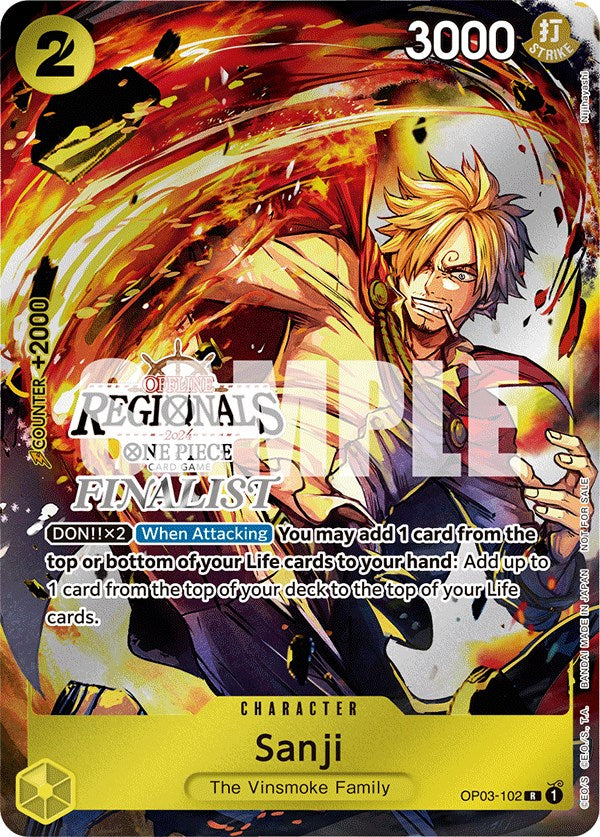 Sanji (Offline Regional 2024) [Finalist] [One Piece Promotion Cards] Bandai