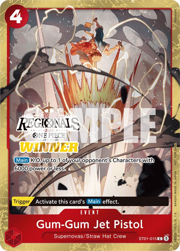 Gum-Gum Jet Pistol (Online Regional 2024) [Winner] [One Piece Promotion Cards] Bandai