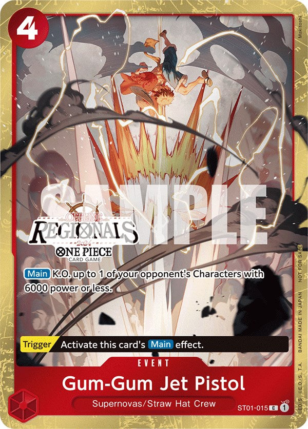 Gum-Gum Jet Pistol (Offline Regional 2024) [Participant] [One Piece Promotion Cards] Bandai