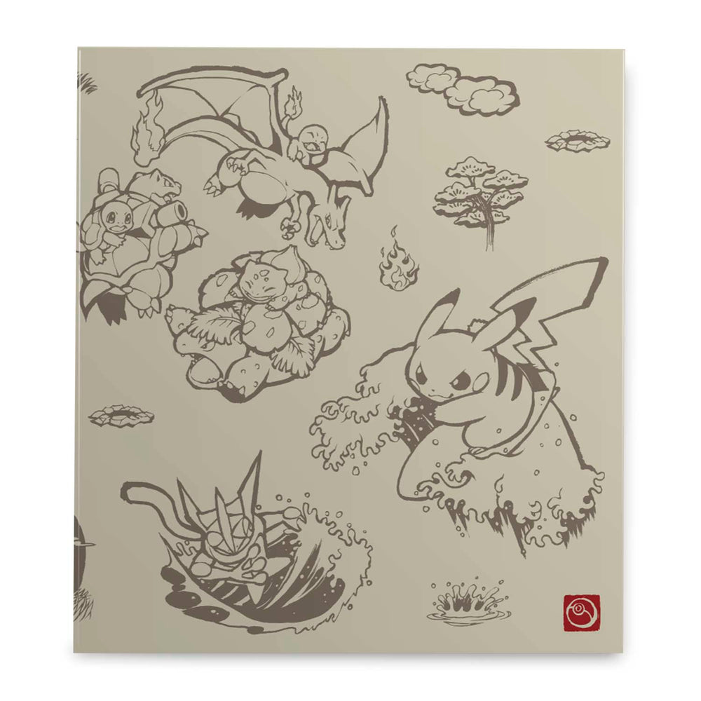 D-Ring Binder - Pikachu (Scroll Painting Style) Pokémon