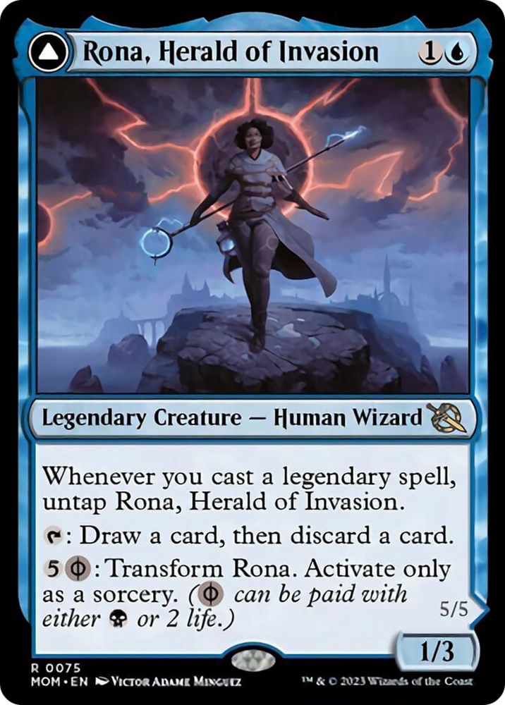 Rona, Herald of Invasion // Rona, Tolarian Obliterator [March of the Machine] Magic: The Gathering