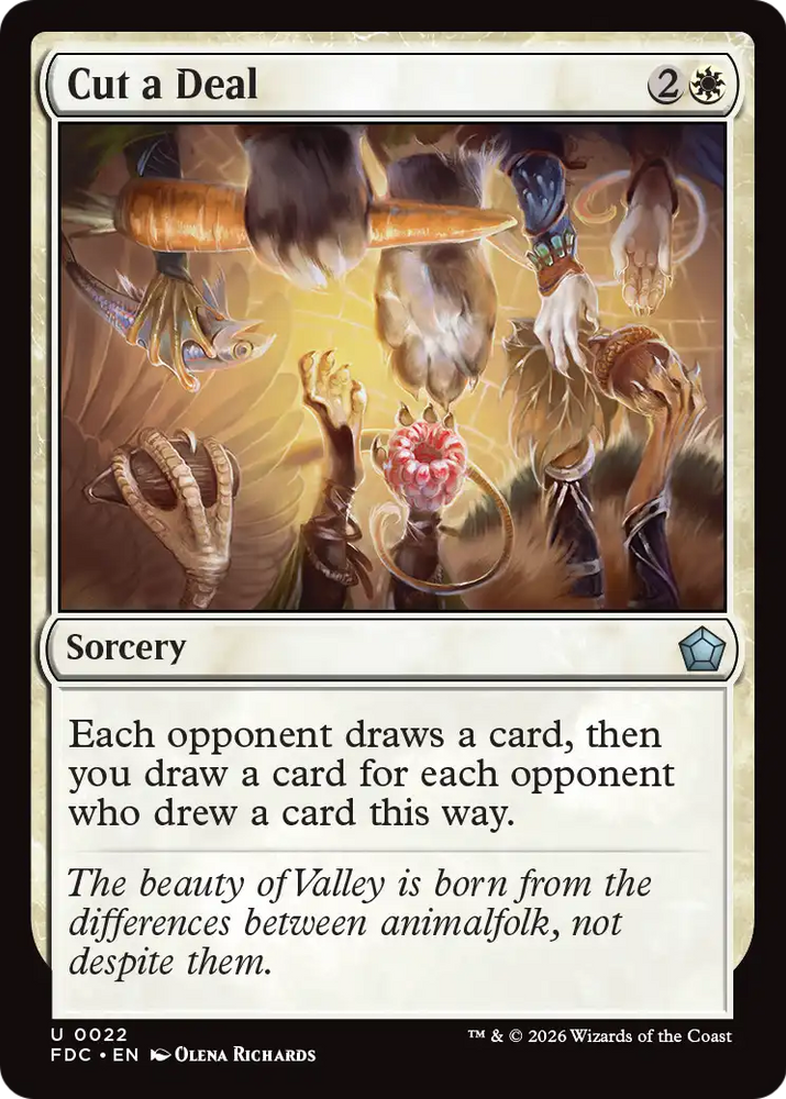 Cut a Deal [Foundations Commander] Magic: The Gathering