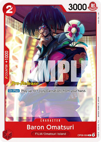 Baron Omatsuri [Wings of the Captain Pre-Release Cards] Bandai