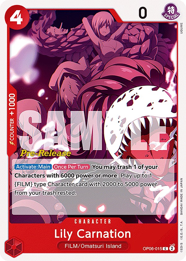 Lily Carnation [Wings of the Captain Pre-Release Cards] Bandai