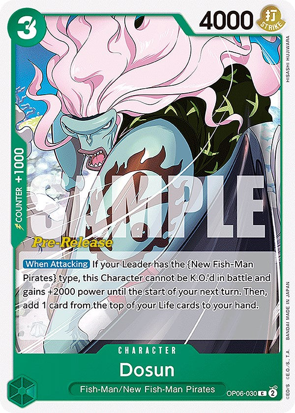 Dosun [Wings of the Captain Pre-Release Cards] Bandai