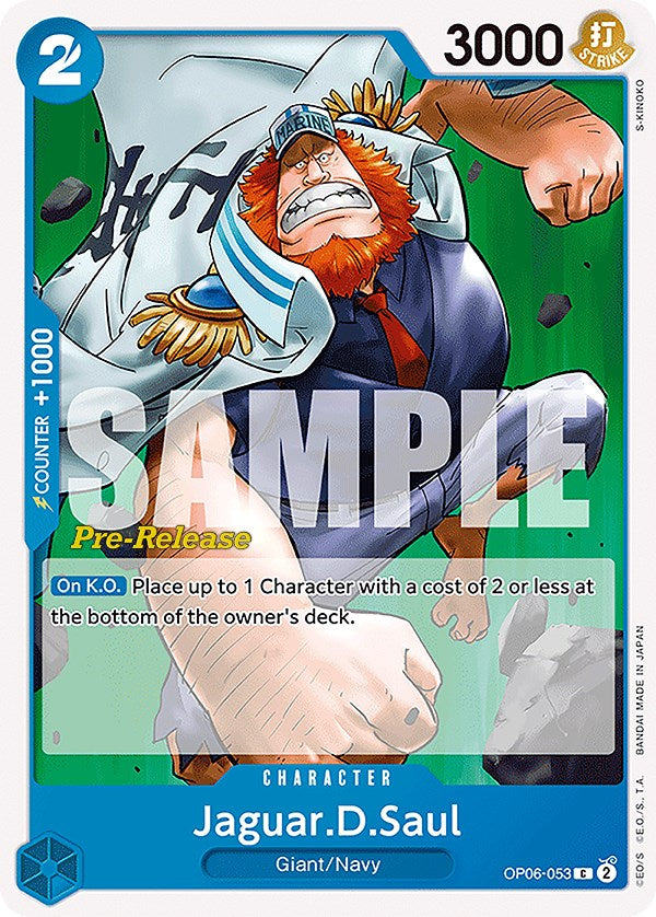 Jaguar.D.Saul [Wings of the Captain Pre-Release Cards] Bandai