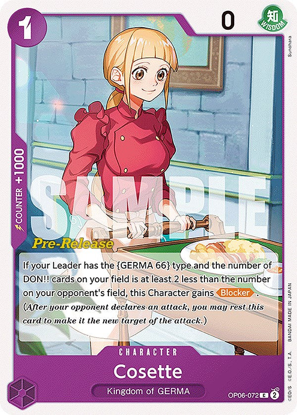 Cosette [Wings of the Captain Pre-Release Cards] Bandai