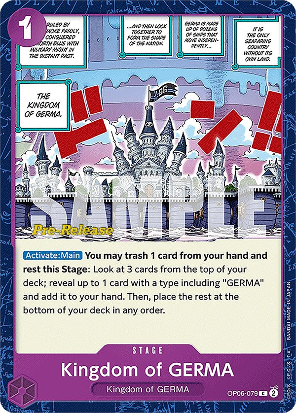 Kingdom of GERMA [Wings of the Captain Pre-Release Cards] Bandai