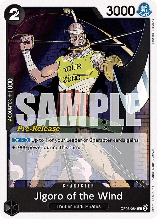 Jigoro of the Wind [Wings of the Captain Pre-Release Cards] Bandai