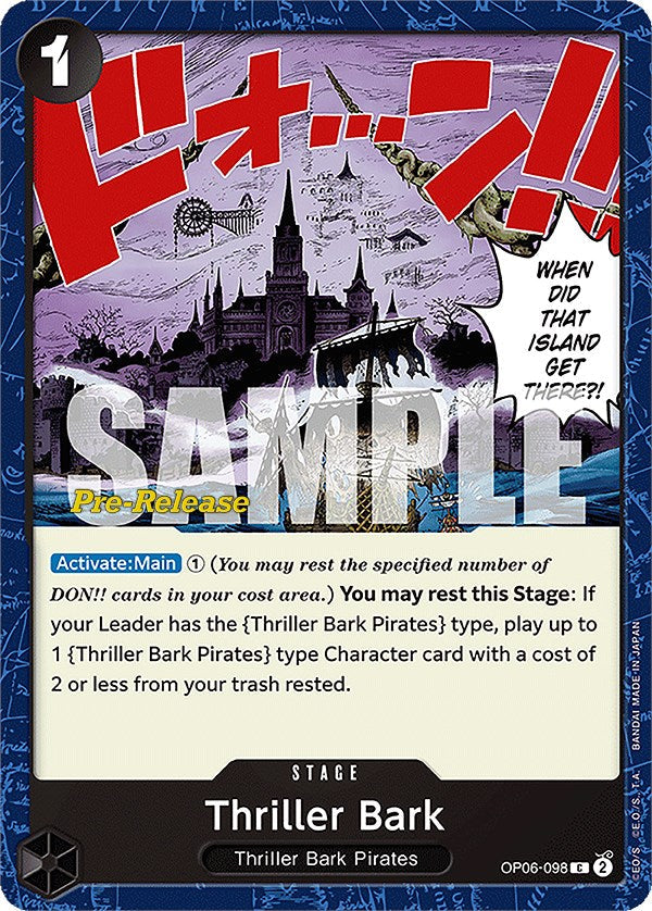 Thriller Bark [Wings of the Captain Pre-Release Cards] Bandai