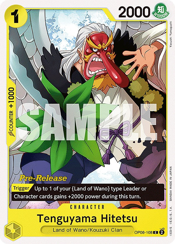 Tenguyama Hitetsu [Wings of the Captain Pre-Release Cards] Bandai