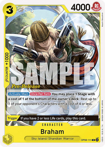 Braham [Wings of the Captain Pre-Release Cards] Bandai