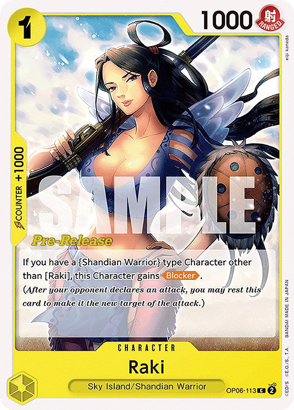 Raki [Wings of the Captain Pre-Release Cards] Bandai