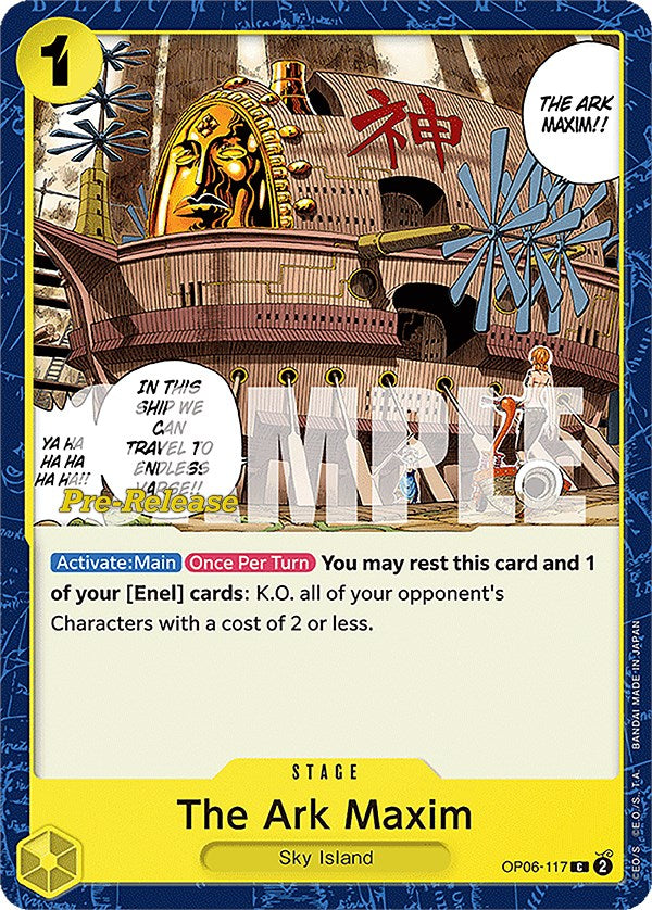 The Ark Maxim [Wings of the Captain Pre-Release Cards] Bandai
