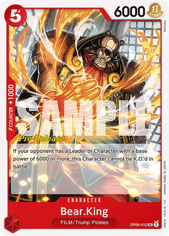 Bear.King [Wings of the Captain Pre-Release Cards] Bandai