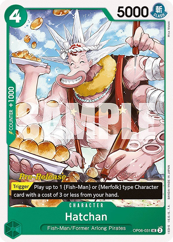 Hatchan [Wings of the Captain Pre-Release Cards] Bandai