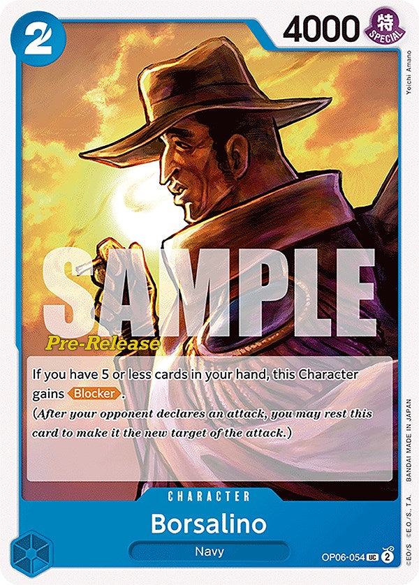 Borsalino [Wings of the Captain Pre-Release Cards] Bandai