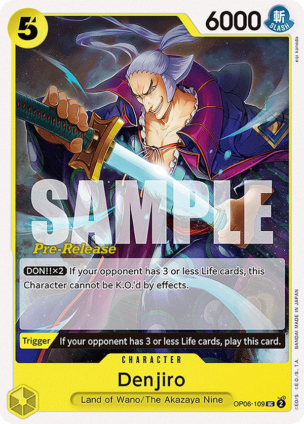 Denjiro [Wings of the Captain Pre-Release Cards] Bandai