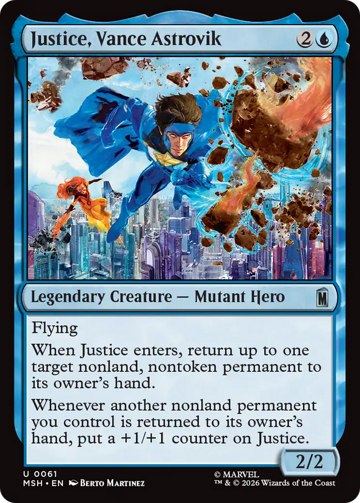 Justice, Vance Astrovik [Marvel Super Heroes] Magic: The Gathering