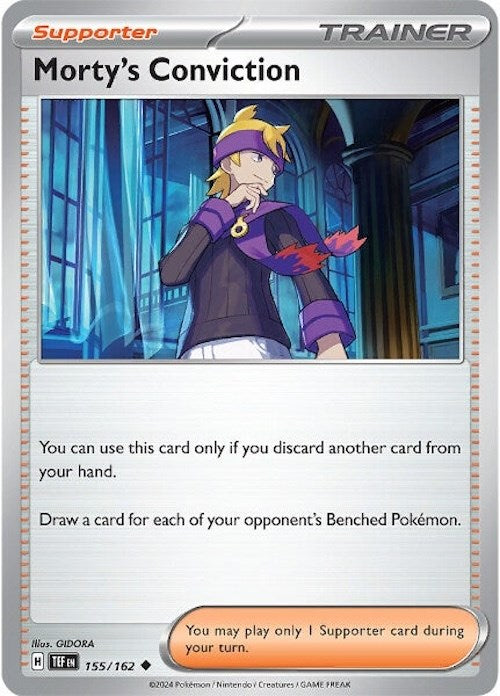 Morty's Conviction (155/162) [Scarlet & Violet: Temporal Forces] Pokémon