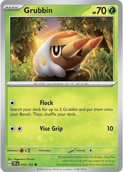Grubbin (018/162) [Scarlet & Violet: Temporal Forces] Pokémon