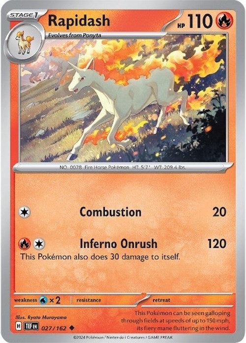 Rapidash (027/162) [Scarlet & Violet: Temporal Forces] Pokémon